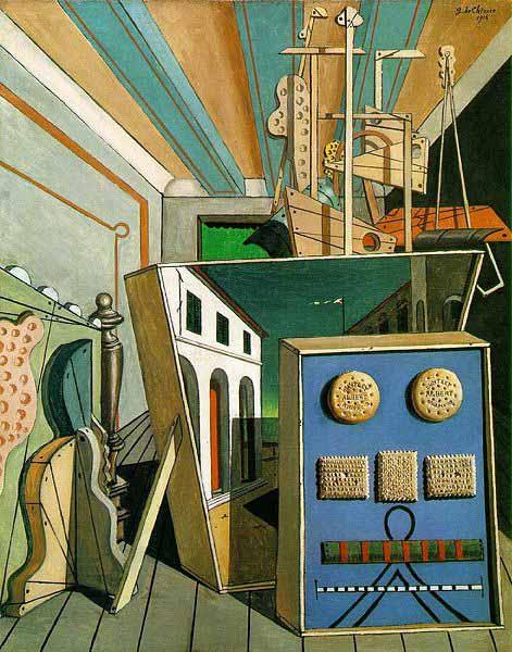 giorgio de chirico Metaphysical Interior with Biscuits China oil painting art